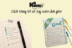 cách trang trí sổ tay cute đơn giản