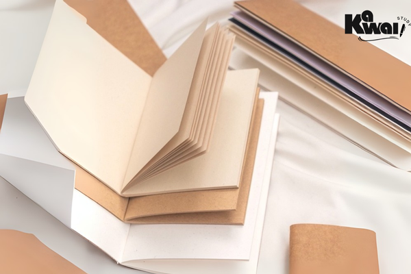 giấy là dụng cụ làm sổ tay handmade