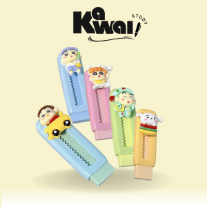 Cục tẩy đẩy kéo hoạt hình - Không độc hại, an toàn cho trẻ em - Kawaii study